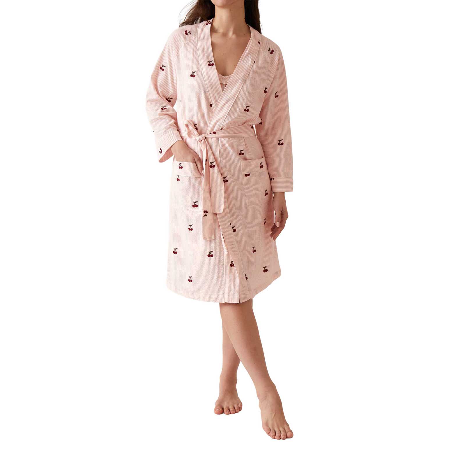 Wallace Cotton Rosa Robe